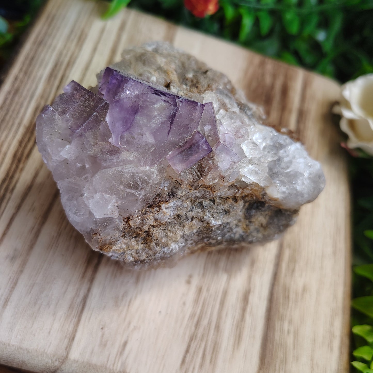 Vibrant Purple Fluorite Specimen