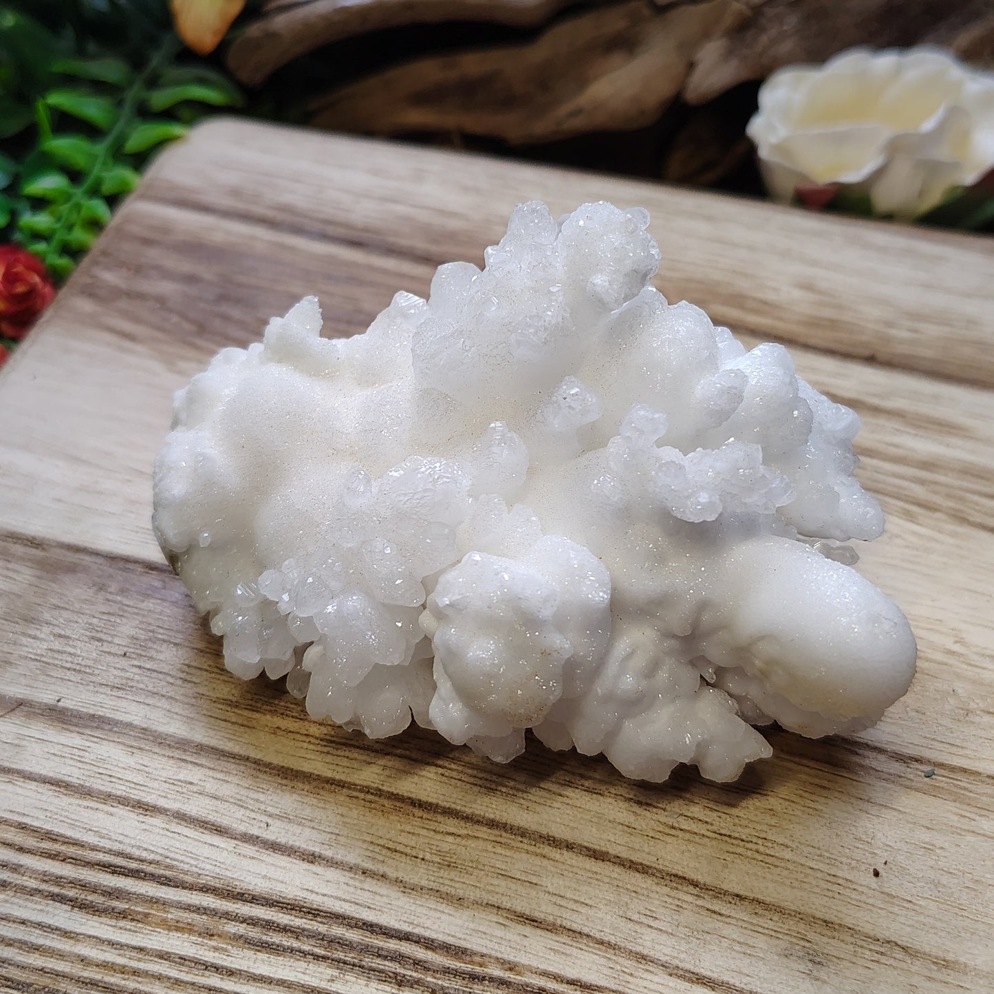 White Aragonite Specimen