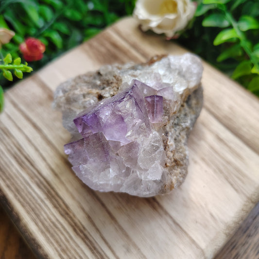 Vibrant Purple Fluorite Specimen
